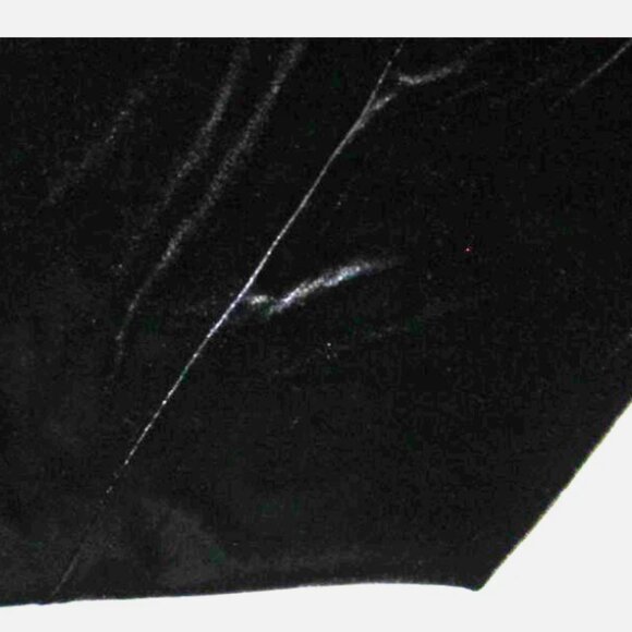 Black Wide Leg Velour Pants Side Zip Dress Barn 14 Vintage 90's Holiday Party - Picture 6 of 9